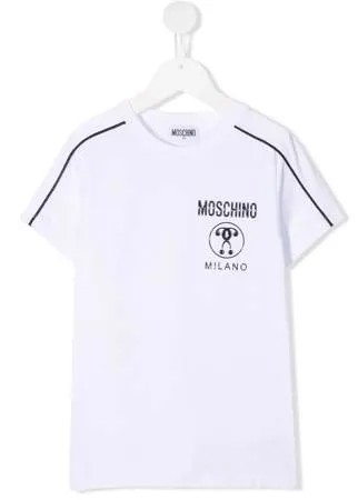 Moschino Kids футболка с логотипом