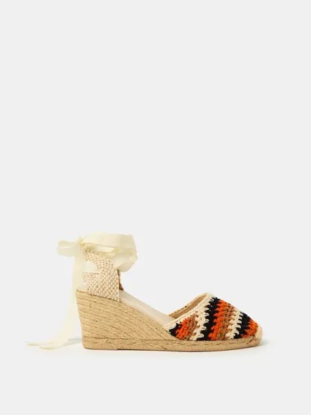 Эспадрильи с шнуровкой на щиколотке и полосатым дизайном Ovs, цвет orange/beige