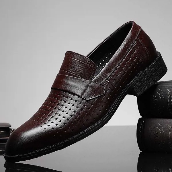 Туфли мужские классические, Классическая деловая Свадебная обувь, на шнуровке, в британском стиле, формальные сандалии