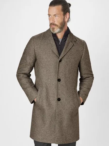 Шерстяное пальто эдисона S4 Jackets, коричневый