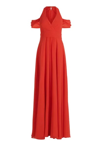 Вечернее платье с V-образным вырезом Vera Mont, оранжевый