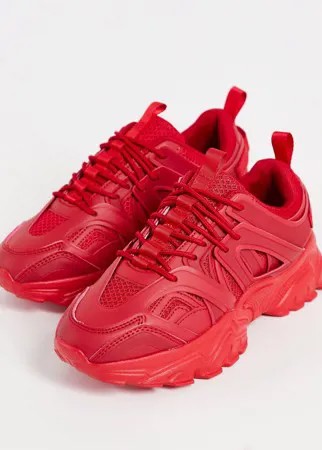 Красные кроссовки на толстой подошве ASOS DESIGN Dazed-Красный