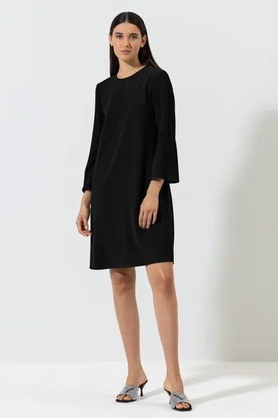 Струящееся мини-платье LUISA CERANO, черный