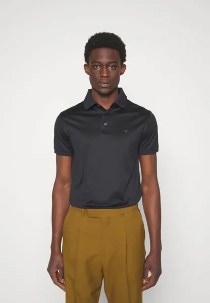 Рубашка-поло Emporio Armani, темно-синяя