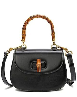 Женская сумка-портфель из гладкой кожи Tiffany - Fred, черная