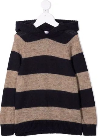 Brunello Cucinelli Kids вязаный джемпер в широкую полоску