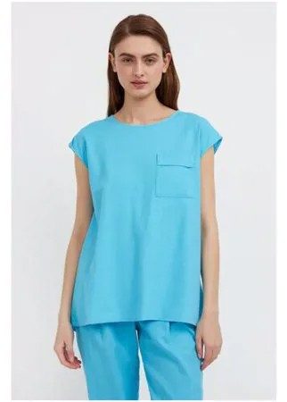 Блуза FiNN FLARE, размер L, голубой (148)