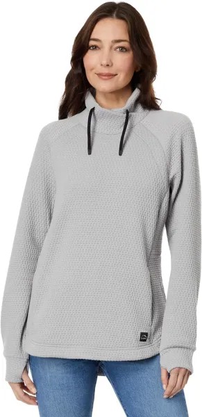 Пуловер Ridgeknit с перекрестным вырезом L.L.Bean, цвет Pebble/Midnight Black