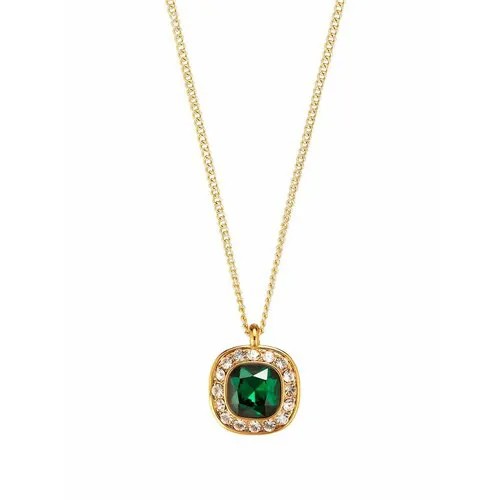 Колье DYRBERG/KERN, кристаллы Swarovski, кристалл, желтый, зеленый