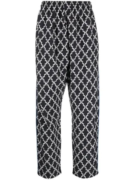 Marcelo Burlon County of Milan спортивные брюки с логотипом, черный