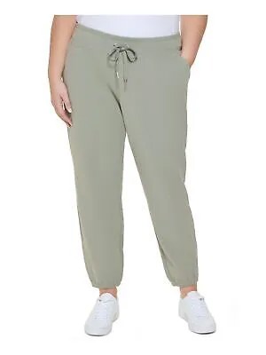 CALVIN KLEIN Женские зеленые брюки-джоггеры с эластичной манжетой и кулиской с карманами Plus 3X