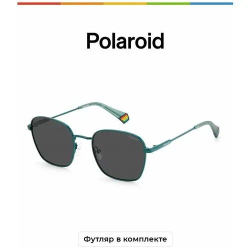Солнцезащитные очки Polaroid Polaroid PLD 6170/S MR8 M9 PLD 6170/S MR8 M9, зеленый, голубой