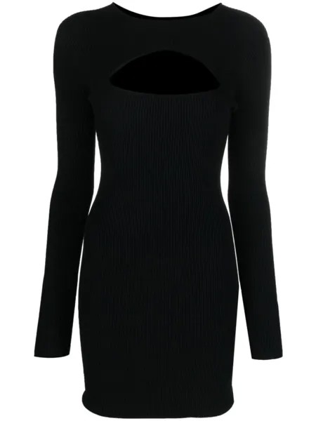 Dsquared2 платье мини с вырезом, черный