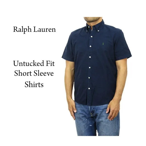 Рубашка Polo Ralph Lauren с коротким рукавом на пуговицах классической посадки RL Untucked Oxford