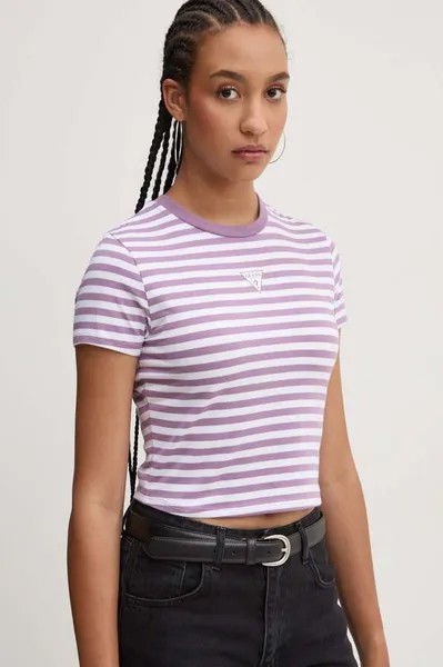 Футболка Guess Originals, фиолетовый