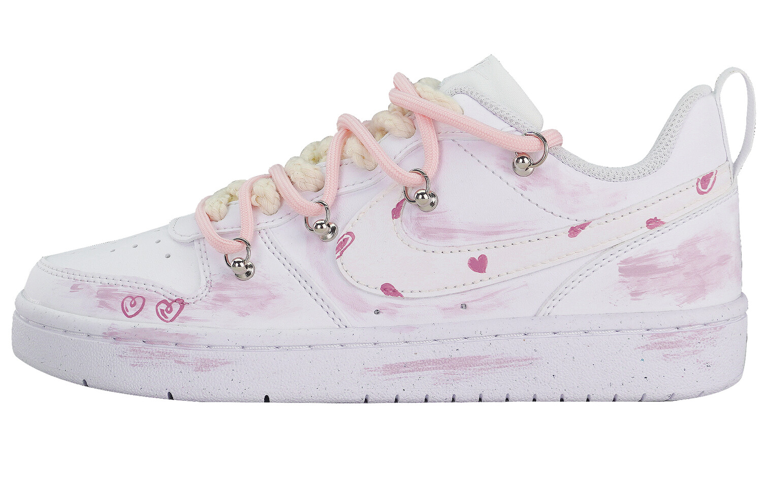 Кроссовки Nike Court Borough 2 Skateboarding Shoes Women's Low-top Pink, розовый
