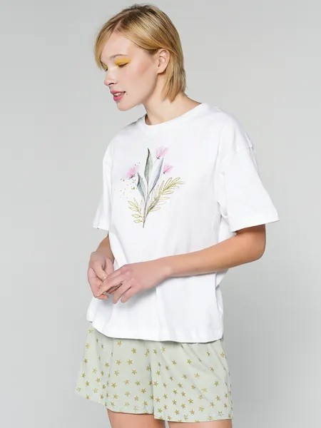 Пижама женская ТВОЕ 82069 белая XS