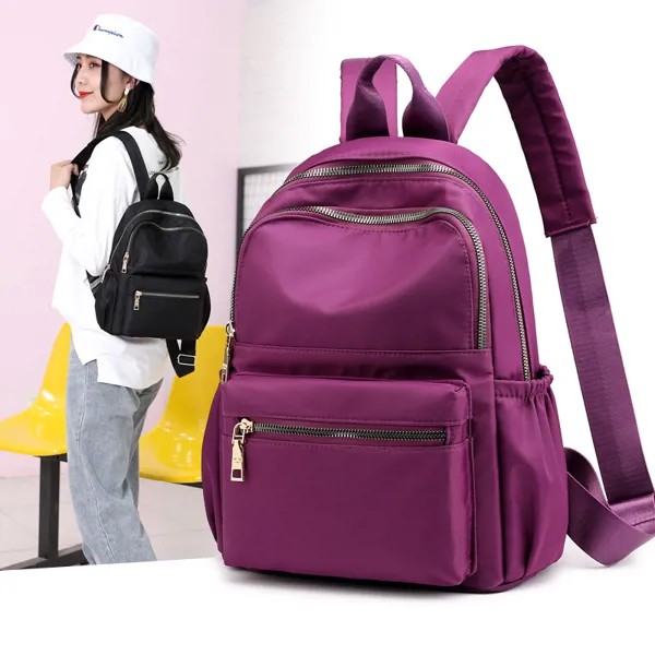 Нейлоновый Модный женский рюкзак для досуга, школьный ранец в Корейском стиле для учеников, японский школьный портфель для покупок для дево...