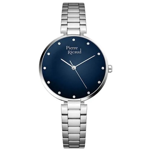 Наручные часы Pierre Ricaud Bracelet P22057.5145Q, серебряный, синий