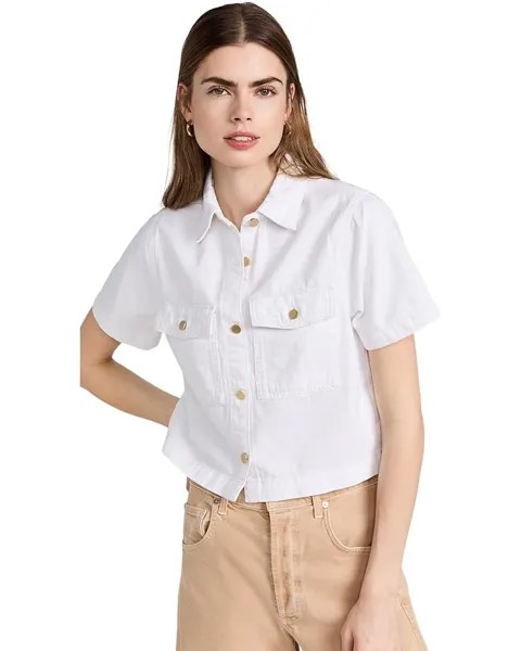 Топ DL1961 Montauk Short Sleeve Top, белый