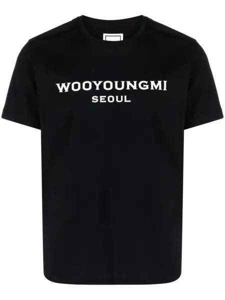Wooyoungmi футболка с логотипом, черный