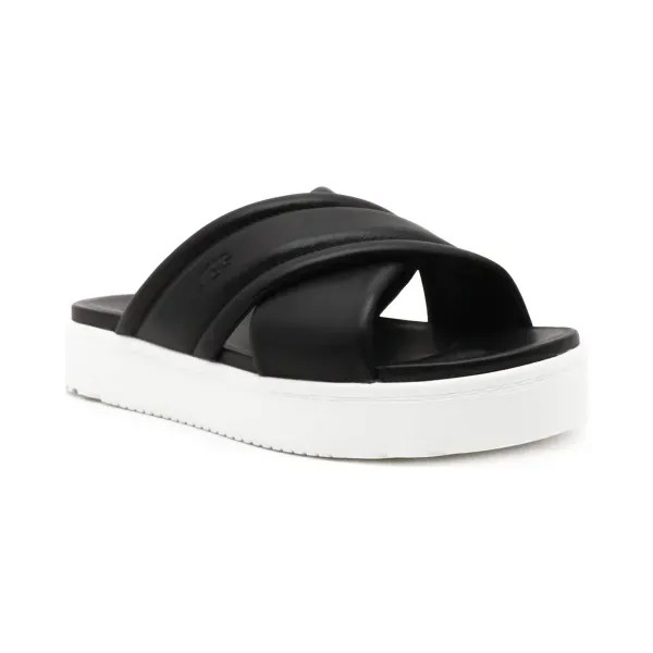 Кожаные тапочки с Зейном Ugg, черный