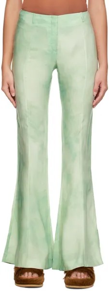 Зеленые брюки-клеш Acne Studios