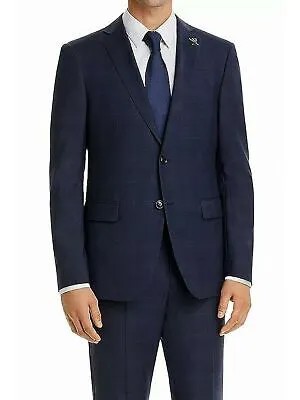 Мужской однобортный костюм John Varvatos темно-синего цвета, пиджак 38R