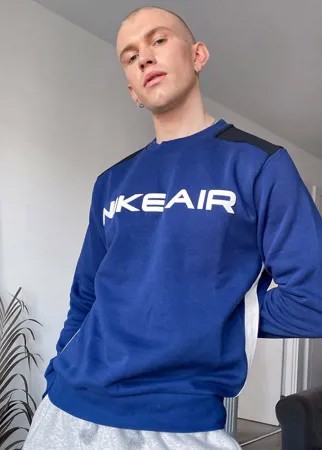 Темно-синий свитшот с круглым вырезом Nike Air