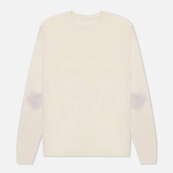 Мужской свитер SOPHNET. Heart Elbow Pattern Crew Neck белый, Размер S