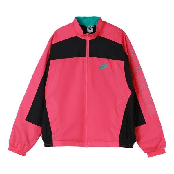 Куртка x atmos nrg винтажная лоскутная спортивная куртка Nike, розовый