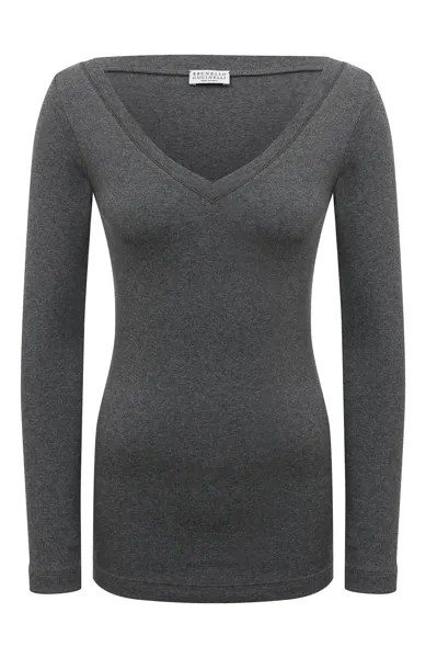 Хлопковый лонгслив Brunello Cucinelli