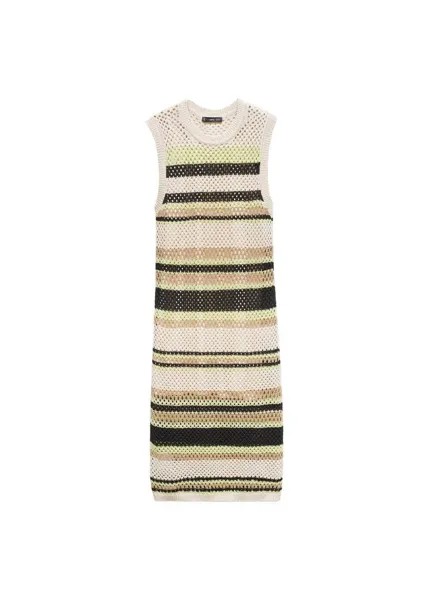 Вязанное платье Mango Rome-w, бежевый