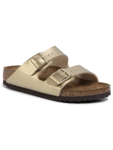 Мюли золотого цвета Birkenstock, желтый