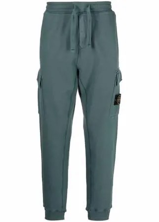 Stone Island спортивные брюки с нашивкой-логотипом