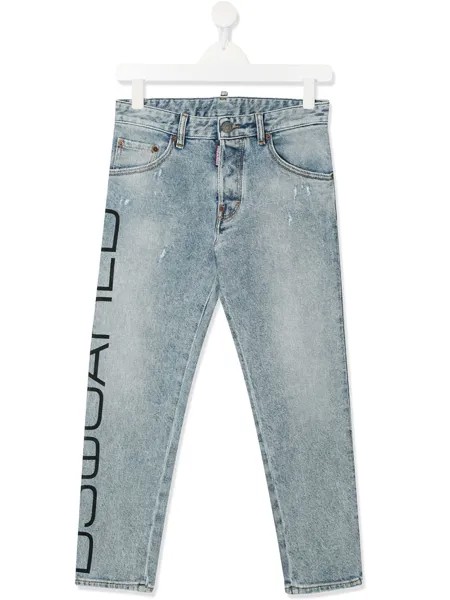 Dsquared2 Kids джинсы скинни с принтом