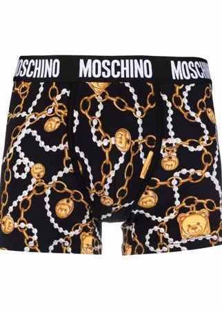 Moschino боксеры Teddy Chain с логотипом