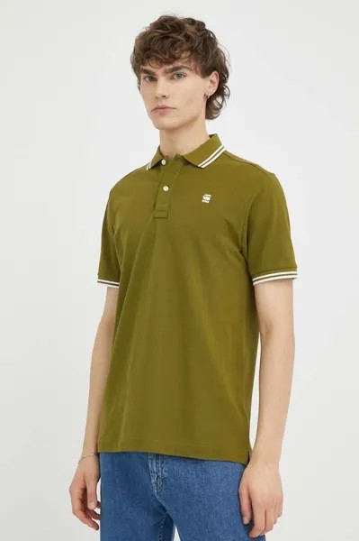 Футболка-поло G-Star Raw, зеленый