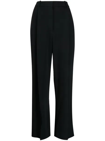 Victoria Beckham широкие брюки со складками, черный