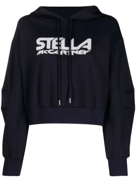 Stella McCartney худи с логотипом, синий
