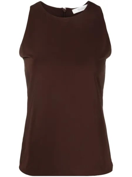 Max Mara футболка без рукавов, коричневый