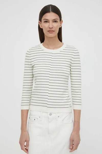 Свитер из смесовой шерсти G-Star Raw, бежевый