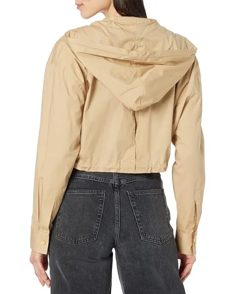 Куртка Michael Kors Cotton Crop Bomber Jacket, хаки