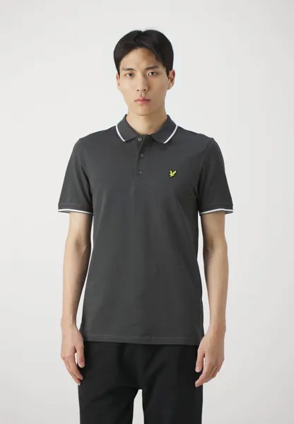 Рубашка-поло TIPPED Lyle & Scott, цвет gun metal/white