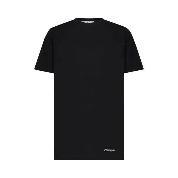 Узкая футболка Off-White Scribble Diag с короткими рукавами, цвет Черный/Белый