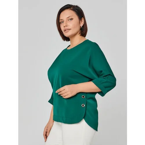 Блуза Shumiloff, размер 48, зеленый