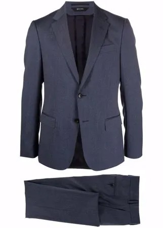 Z Zegna шерстяной костюм с однобортным пиджаком