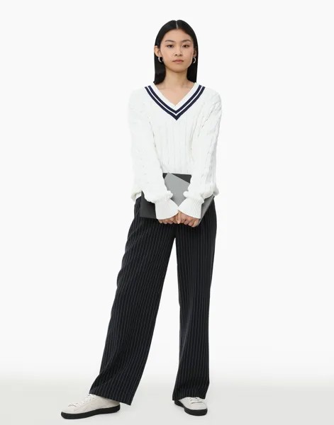 Пуловер женский Gloria Jeans GSW005577 белый L-XL/170