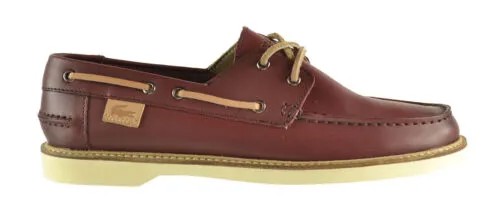 Кожаные мужские туфли Lacoste Busoni SRM темно-красные 7-27srm1225112