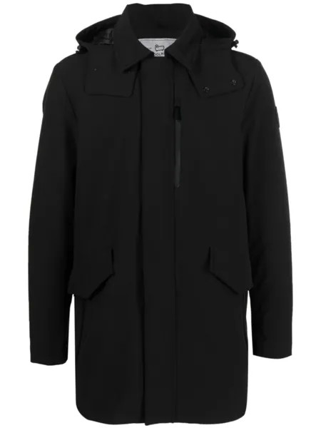 Woolrich пуховик с капюшоном, черный